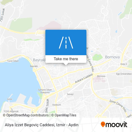 Aliya İzzet Begoviç Caddesi map