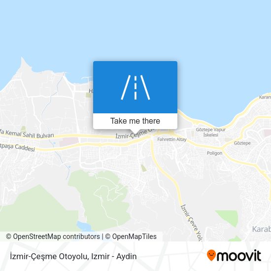 İzmir-Çeşme Otoyolu map