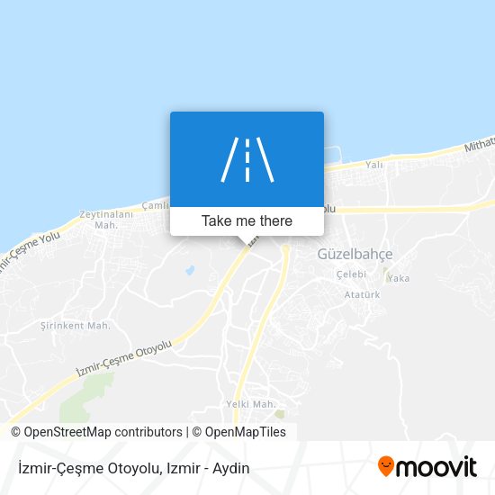 İzmir-Çeşme Otoyolu map
