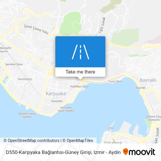 D550-Karşıyaka Bağlantısı-Güney Girişi map