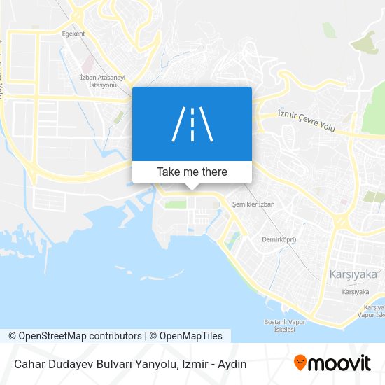Cahar Dudayev Bulvarı Yanyolu map