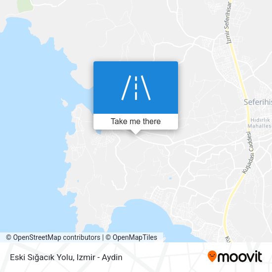 Eski Sığacık Yolu map
