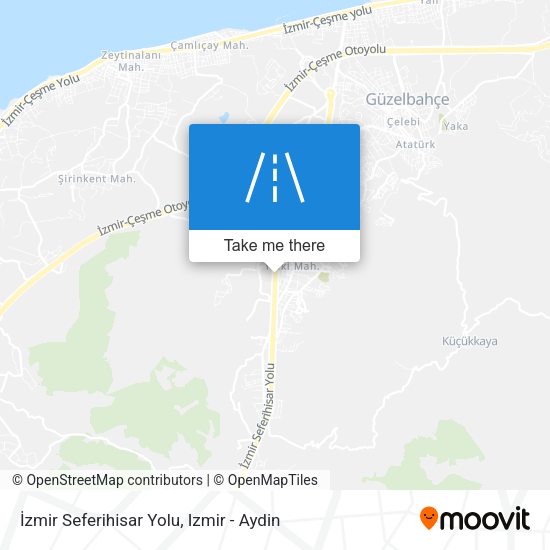 İzmir Seferihisar Yolu map