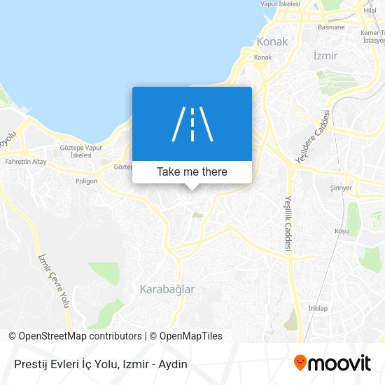 Prestij Evleri İç Yolu map