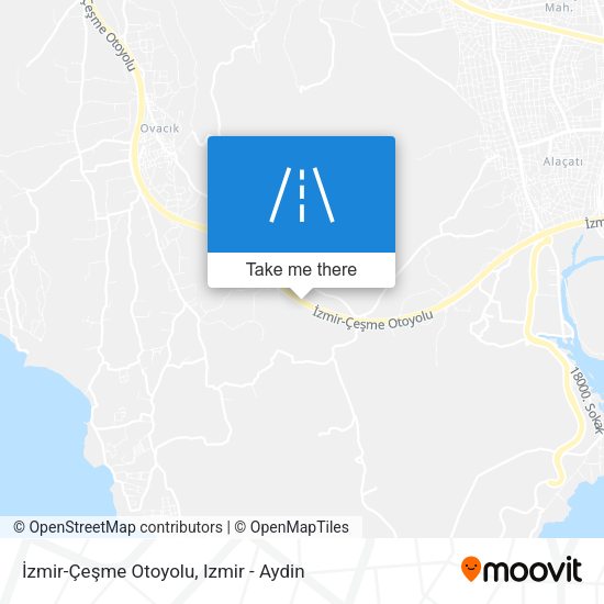 İzmir-Çeşme Otoyolu map