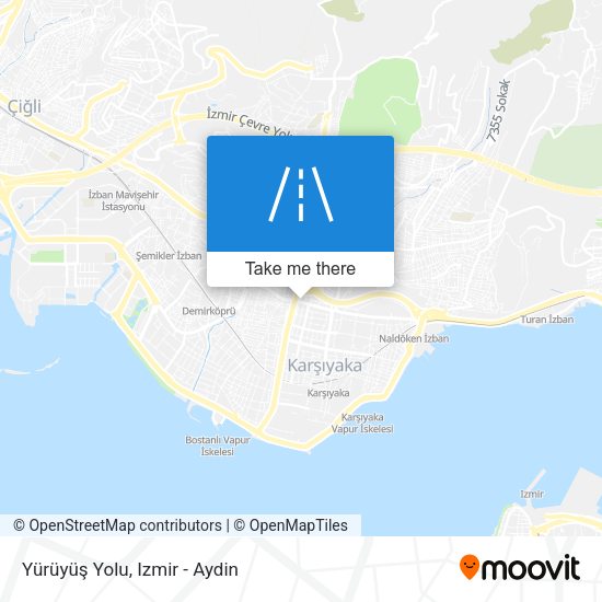 Yürüyüş Yolu map