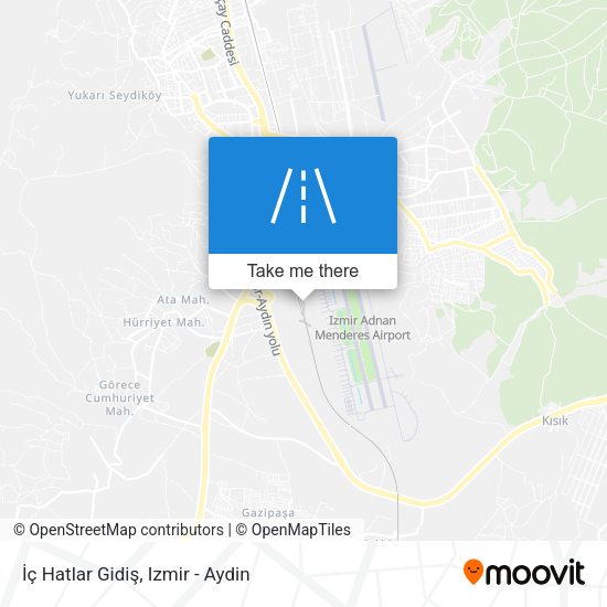 İç Hatlar Gidiş map