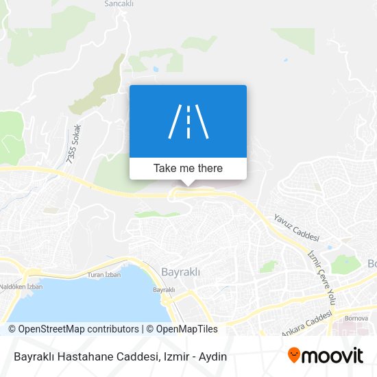 Bayraklı Hastahane Caddesi map
