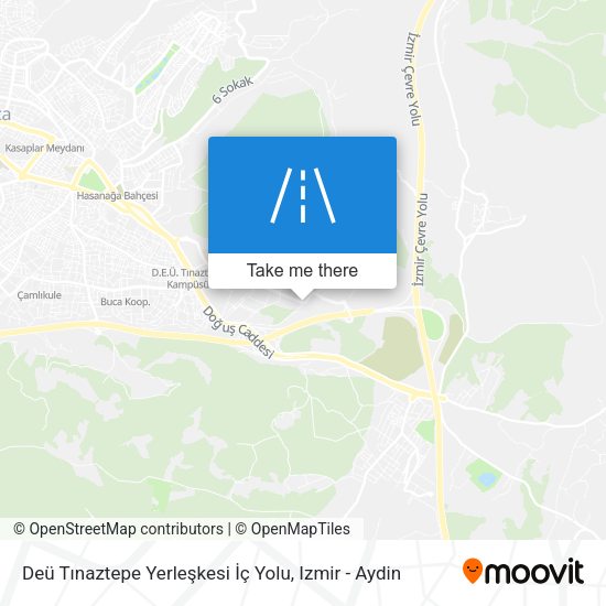 Deü Tınaztepe Yerleşkesi İç Yolu map