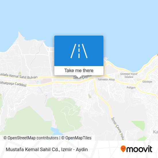 Mustafa Kemal Sahil Cd. map