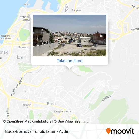 Buca-Bornova Tüneli map