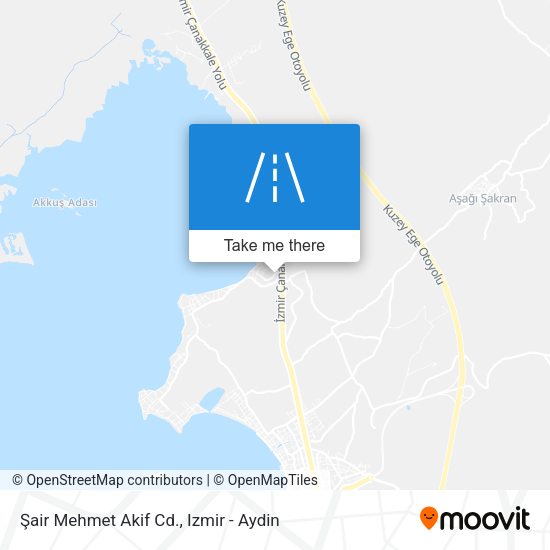 Şair Mehmet Akif Cd. map