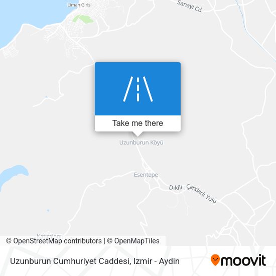 Uzunburun Cumhuriyet Caddesi map