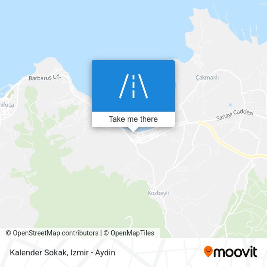Kalender Sokak map