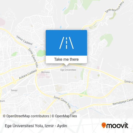 Ege Üniversitesi Yolu map