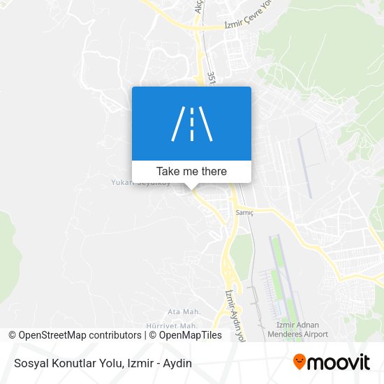 Sosyal Konutlar Yolu map
