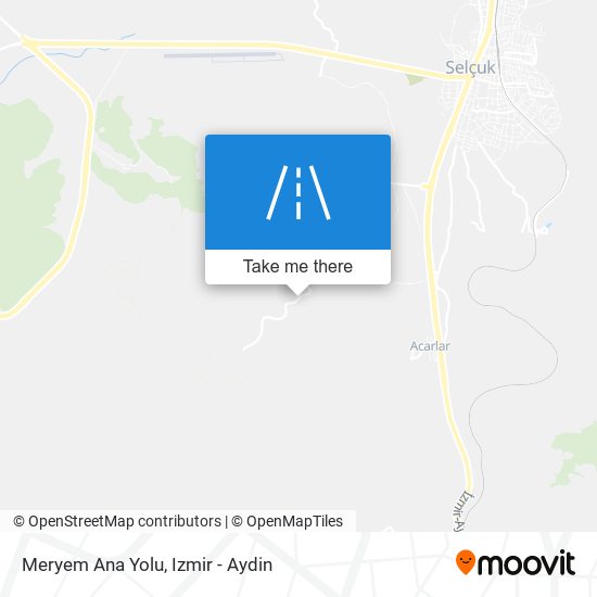 Meryem Ana Yolu map