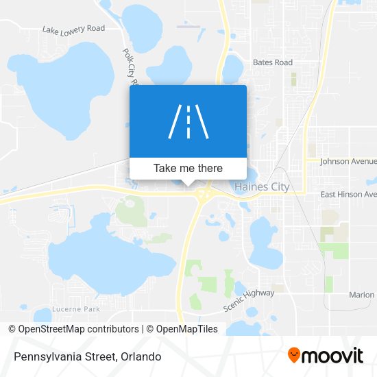 Mapa de Pennsylvania Street