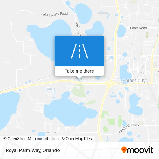 Royal Palm Way map