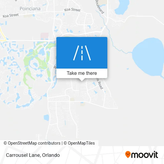 Carrousel Lane map