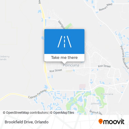 Brookfield Drive map