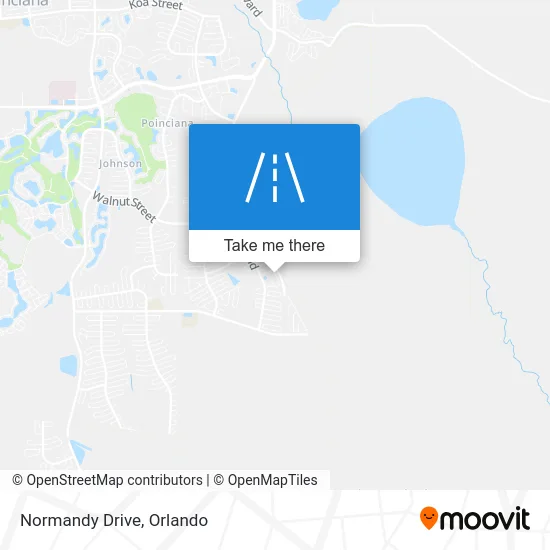 Normandy Drive map