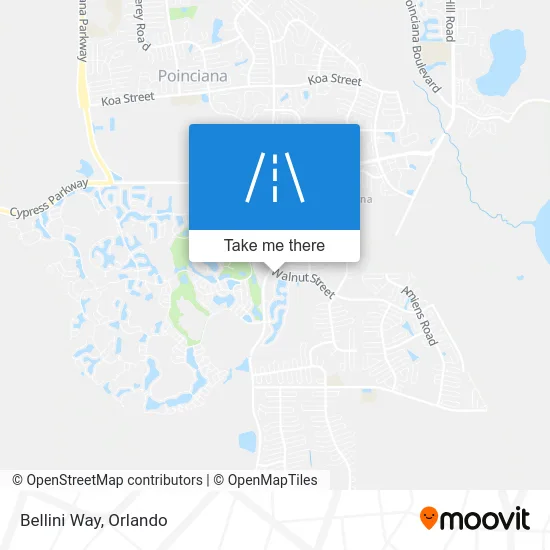Bellini Way map