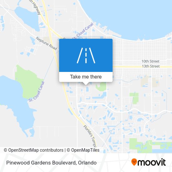 Pinewood Gardens Boulevard map