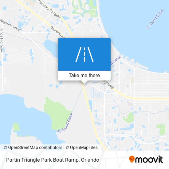 Partin Triangle Park Boat Ramp map