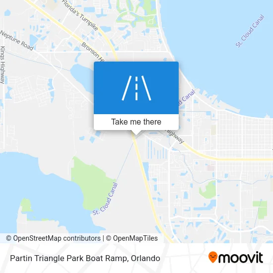Partin Triangle Park Boat Ramp map