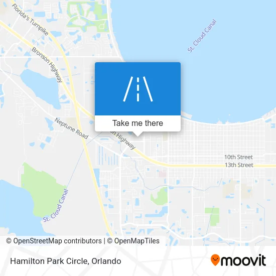 Hamilton Park Circle map