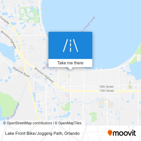 Lake Front Bike/Jogging Path map