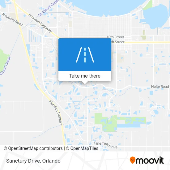 Sanctury Drive map