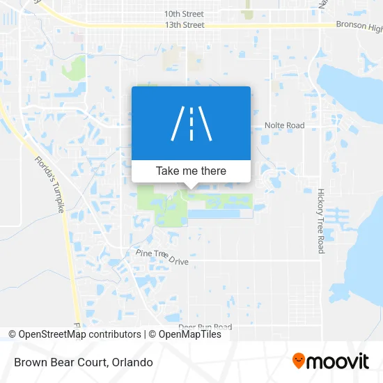 Brown Bear Court map