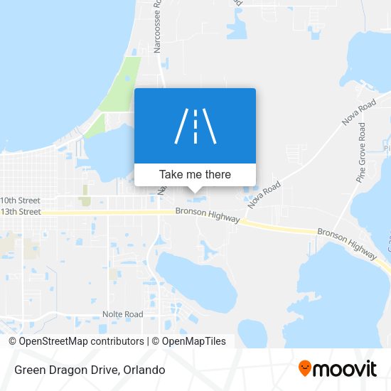 Green Dragon Drive map
