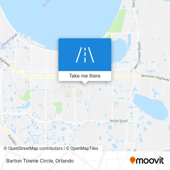 Barton Towne Circle map