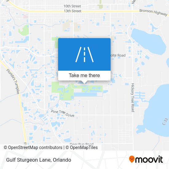 Gulf Sturgeon Lane map