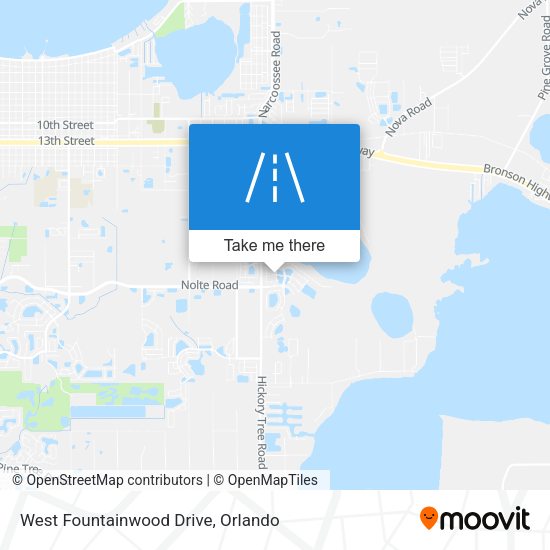 West Fountainwood Drive map