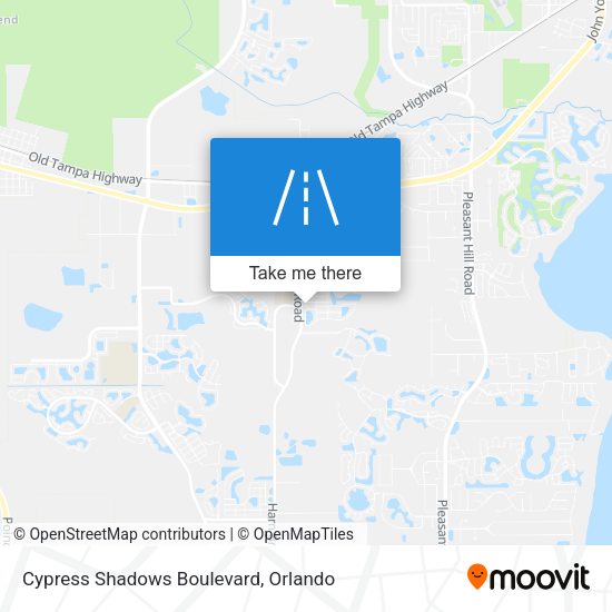 Mapa de Cypress Shadows Boulevard