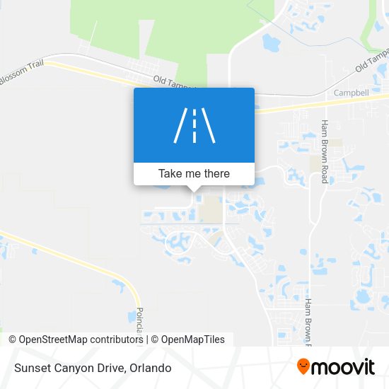 Sunset Canyon Drive map