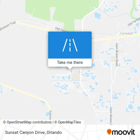 Sunset Canyon Drive map