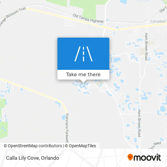Calla Lily Cove map