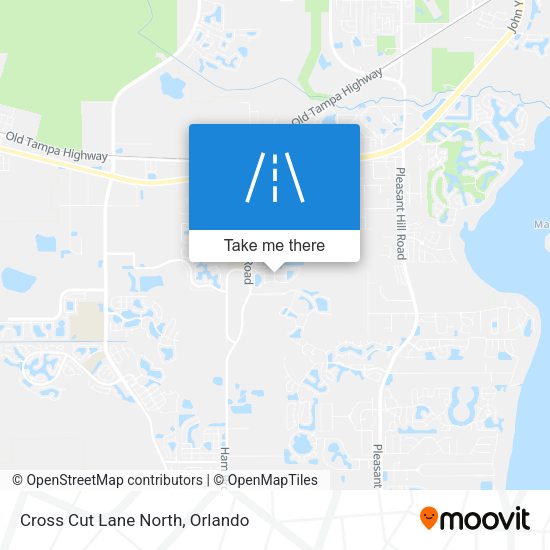 Mapa de Cross Cut Lane North