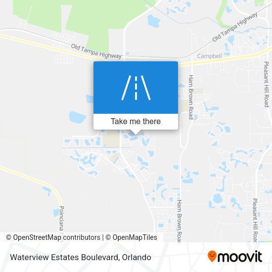 Mapa de Waterview Estates Boulevard