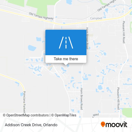 Addison Creek Drive map