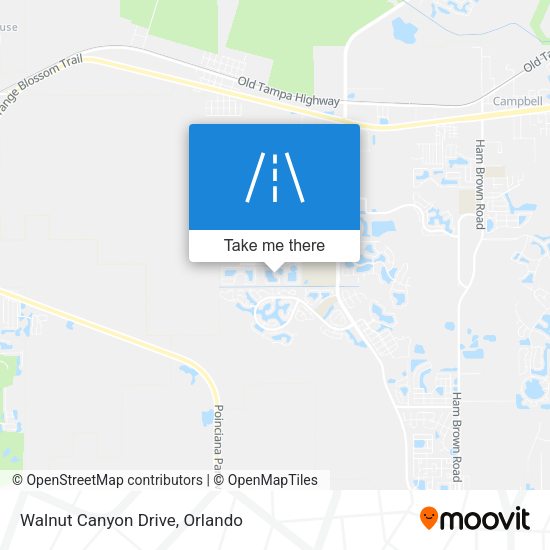 Mapa de Walnut Canyon Drive