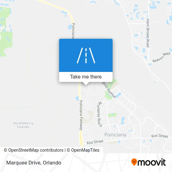 Mapa de Marquee Drive