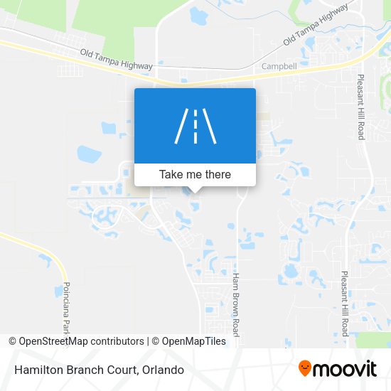 Mapa de Hamilton Branch Court