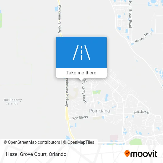Hazel Grove Court map