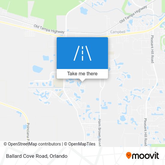 Ballard Cove Road map